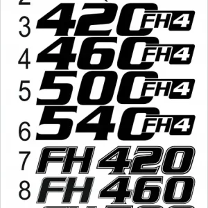 Zamów teraz NAKLEJKI VOLVO FH 12 13 FH4 GLOBETROTTER BOCZNY 2 SZTUKI 100 ZŁ