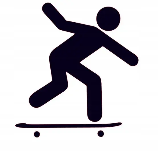 Zamów teraz NAKLEJKA NA AUTO SZYBĘ CZŁOWIEK NA DESKOROLCE