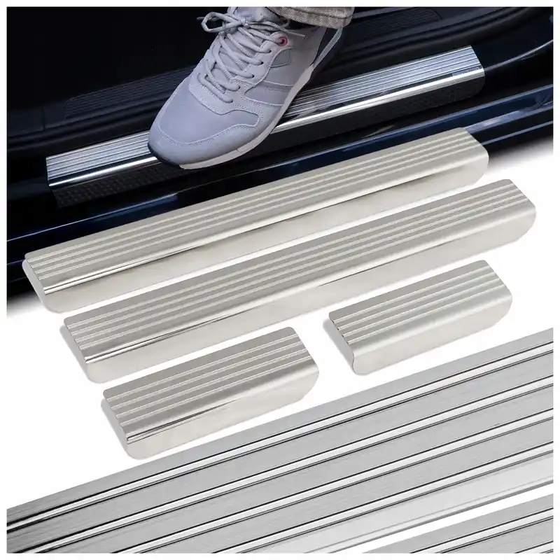 Autentyczny Nakładki listwy ochronne na progi do MITSUBISHI COLT VI 2004-2008 HATCHBACK