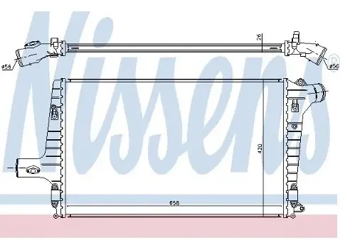 NISSENS Chłodnica powietrza doładowującego 96706 Premium