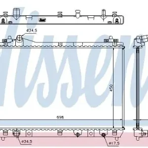Szybka dostawa NISSENS Chłodnica 63504