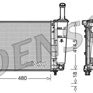 DENSO Chłodnica, układ chłodzenia silnika DRM09161 Premium