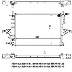 Oferta NRF Chłodnica, układ chłodzenia silnika 53946