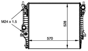 Tylko dziś NRF Chłodnica, układ chłodzenia silnika 53805