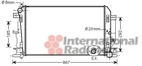 VAN WEZEL 58002271 chłodnica, chłodzenie silnika 36_58002271 Szybka dostawa