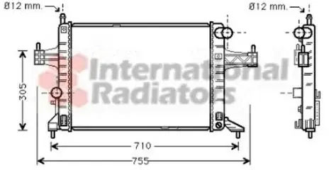 VAN WEZEL 37002306 chłodnica, chłodzenie silnika 37002306 Tani