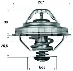 MAHLE TERMOSTAT MAHLE TX2888D BMW E30 87-91/E36 90-00/5 E34 89-97 MAHLE TX 28 88D Tani