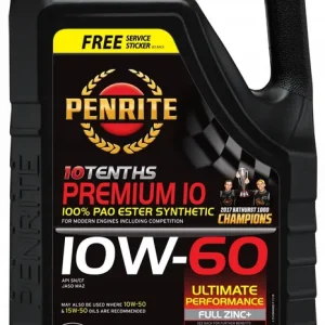 Darmowa dostawa Penrite 10W60 5L RACING PAO ESTER