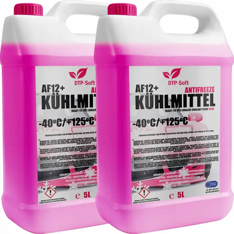 Bezpieczna płatność 10L PŁYN CHŁODNIC CHŁODNICZY -35 C CZERWONY do AUDI BMW VW PREMIUM 2 x 5L